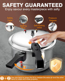 WantJoin 11Qt Aluminum Pressure Cooker w/Release Valve & Multiple Protective Devices,Pressure Canner Compatible with Gas & Induction Cooker,Canner Rack Included