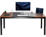 Premium Electric 71 x 30 inch Height Adjustable Memory Stand Up Desk, Black 4-Leg Quad Motor Frame