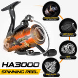 PLUSINNO Fishing Rod and Reel Combos -24 Ton Carbon Fiber Telescopic Fishing Pole - Spinning Reel 12 +1 Shielded Bearings Stainless Steel BB-Free Carrier Bag Case, Travel Saltwater Freshwater Fishing PLUSINNO