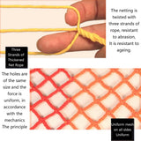 ZXHKZDX Child Safety Net, Balcony Protection Net, Partition Decorative Fishing Net, Durable Nylon Net Braided Rope Net, Playground Ceiling Fence Ladder Railing Net(5x6m)
