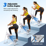 MERACH Stair Stepper for Home Gym Exercise, New Version Vertical Climber Machine for Full-Body Workout, Compact Folding Cardio Exercise Climber with Extended Step Range, Adjustable Handlebar & Pedals