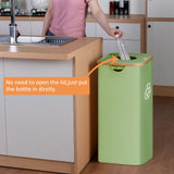 29 Gallons Recycling Bins for Kitchen, Indoor Recycle Bins with Lid, 110L Large Recycle bin with 2 Removeable Reusable Inner Bags