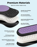 PVIPCZ Ergonomic Mouse Pad and Keyboard Wrist Rest Set (Black&Purple)