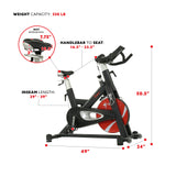 Sunny Health & Fitness Evolution Pro II Magnetic Belt Drive Indoor Cycling Bike - SF-B1986 Sunny Health & Fitness