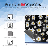 Laptop Skin Compatible with Alienware 16/16X Aurora (2025) - Daisies - Premium 3M Vinyl Protective Wrap Decal Cover - Easy to Apply | Crafted in The USA by MightySkins