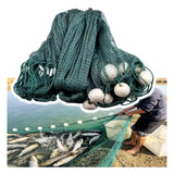 32.8-196 Ft High Mesh Fishing Drag Net - Handmade Nylon Gill Net for Beach, Ponds, Rivers & Lakes - Durable Seine Equipment for Easy Catching