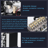 Mini Four Cylinder Engine Kit That Runs, DM115 1/10 DIY Full Metal Mini OHV Inline Diesel Engine with Cooling Function (300+PCS)