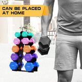 okugafit Dumbbell Rack Stand Only, 5 Tier Compact A-Frame Dumbbell Rack with Upgraded Handle, Weight Rack for Dumbbells, Dumbbell Rack for Home Gym Space (Not Included Dumbbells) okugafit