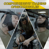 Neck Harness for Increases Neck Core Strength - Neck Exerciser with 30" Heavy Duty Steel Chain for Safely Lifting Weights Up to 280 lbs Green