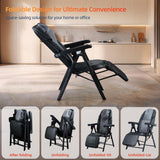 Ezencon Foldable Electric Massage Chair with Heat FR-M25D Full Body Massage Portable Adjustable Backrest Height Neck Position Suitable for Heights from 59 in to 79 in