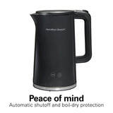 Digital Temperature Control Electric Tea Kettle, Hot Water Boiler & Heater 1.7L, 5 Preset Modes + Keep Warm Hamilton Beach
