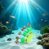 GOUDOGEDC 3Pcs LED Fishing Alarms with Twin Bells - Night Light Bite Indicators for Rod Tips and Multi-Environment Angling Accessories