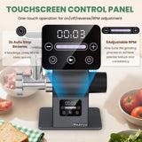 Huanyu 2000W Heavy Duty Electric Meat Grinder for Bone and Game Meat, 5-Speed Touchscreen with Auto Reverse, #10 Outlet Ideal for Homemade Pet Food, Venison, and Home Kitchen
