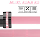 RICHUANG 7ft Olympic Barbell Weight Bar for Weightlifting,Powerlifting,CrossFit Training,500 lbs Max Load Capacity,Q235 Steel,2 Inch Olympic Strength Training Bar for Home Gym,Exercises Fitness Equipment 500LBS-Pink