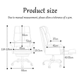 Knjlwa Comfortable Swivel Chair Adjustable Tilt Angle High Back Office Chair for Boss Office Ergonomic Office Chair Thick Seat Cushion Boss Office Products Adjust Rolling Chair