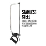 Weston Butcher Meat and Bone Saw with 16 Inch Stainless Steel Serrated Blade with Quick Release Handle (47-1601)