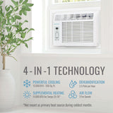 12,000 BTU Window-Wall Air Conditioner with 11,000 BTU Supplemental Heating and Dehumidification, 230V, Window Keystone