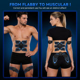 Tactical x abs Stimulator Abdominal for Arms, Abdomen, Thighs and Buttocks Toner,TENS Unit Electronic Muscle Stimulator for Muscle Growth, Vital Flex Core Ab Stimulator Military Grade,