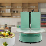 FYLFANYAN Cake Decorating Machine, Automatic Vertical Cream Spreading Machine, Electric Cake Cream Spreading Machine with Graduated Scraper, Baking Equipment for 4-16 Inch Cakes~/