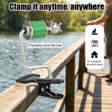 Fishing Line Spooler, Portable Fishing Reel Spooler Adjustable Tangle-Free Line Winder Spooling Station for Spinning & Baitcasting Reels