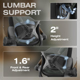 ELABEST X100 Ergonomic Mesh Office Chair with Footrest, Big and Tall Home Desk Chair with 5D Flip-Up Arms, Adjustable 3D Lumbar Support, Gaming & Executive Computer Chair (Forest Ranger)