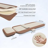 comrelax Full Body Massage Mat with 3 Heating Zones, Head & Neck Support Pillow, Soft Foldable Relaxation Pad with Gentle Vibration for Bed, Floor or Couch, Home Use