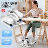 Under Desk Elliptical Machine 12 Speeds Electric Leg Exerciser as Seen on TV for Seniors Quiet Portable Seated Foot Pedal Exerciser for Home Office Use