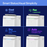 DELLA Sylro Series Smart Portable Air Conditioner, 14,000 BTU Drainage-Free Energy Efficient Cooling AC Units, 49dB Quiet for Bedroom, WiFi App/Voice/Remote Control, Fits 20.5"–67.3" Windows