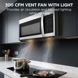 BLACK+DECKER Over the Range Microwave Oven with Air Fryer, Convection, and Bake Modes, 1.5 cu.ft., Stainless Steel, 900 Watts, EC942K6CE-SS