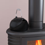 Fire Beauty Humidifying Iron Kettle，Stove Humidifier，Wood Stove Kettle，Cast Iron，Chrome handle