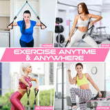 RENRANRING Resistance Bands for Working Out, 150LBS Exercise Bands, Workout Bands, Resistance Bands Set with Handles for Men Women, Legs Ankle Straps for Muscle Training RENRANRING