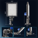 BIRITALO 240W Parking Lot Light LED, 36000LM Dusk to Dawn Wall Mount 4Pack