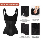 MISTHIN Waist Trainer for Women Corset Shapewear Tummy Control Vest Waist Cincher Shaper Workout Girdle (Black, X-Small)