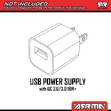 ARRMA RC Truck Gorgon 2 Wheel Drive MT1/10 RTR (Ready-to-Run with Battery and Charger Included) Smart 3300 7C S120 USB Yellow ARA3230ST1