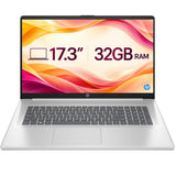 HP Essential 17 FHD Laptop, 32GB RAM, 1TB Storage, AMD Ryzen 5 Hexa-Core
