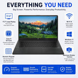 HP 17.3" Large Screen Laptop, Latest Intel Core 5 Processor, 16GB RAM, 256GB SSD, 2026 Edition, Full-Size Keyboard with Num Pad, Wi-Fi 6, Windows 11 with Copilot, Comfortable Laptop for Everyday Use