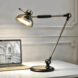 OTUS Tall LED Architect Desk Lamp for Home Office, Gesture Control, Brass