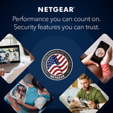 8-Stream WiFi 6 Router (RAX70) - Security Features, AX6600 Tri-Band Wireless Speed (up to 6.6 Gbps