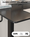 Inches Reversible L Shaped Standing Desk Height Adjustable, Electric Corner Computer Desk with Cup Holder