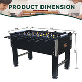 LATART 55 Inch Foosball Table, Football Arcade Soccer Game Table for Offices Home Adult Kids with Leg Levelers & Heavy Duty Legs 4 Balls 2 Cup Holders