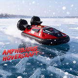 Ssccgym Remote Control Boat Hovercraft for 14Y+ Beginners RC Amphibious Watercraft 15km/h Dual Motors Walking on Ice-Land Pools Lakes 4WD Full Functions RC Sail 34CM