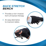 Stamina Inline Back Stretch Bench with Cervical Traction - Back and Neck Decompression - Inversion Table Alternative - Up to 250 lbs Weight Capacity Stamina