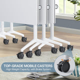 Modular Conference Table, Folding Conference Room Tables with Wheels, Modern Rectangle Training Table with Flip Top