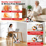 TDH Under Desk Elliptical Machine,Electric Leg Exerciser as Seen on Tv for Seniors Adults,Portable Quiet Pedal Exerciser Machine While Sitting with 12 Adjustable Speed Auto&HR Mode for Home Office