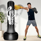 Freestanding Punching Bags for Adults Teens - 70" Heavy Bag with Stand Men Standing Boxing Inflatable Kickboxing Training MMA Muay Thai Fitness Vobab