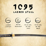 Hand Forged 1095 High Carbon Steel Aeolus Katana Full Tang Sword
