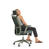 Desktronic Ergonomic Office Chair — Adjustable Desk Chair with Lumbar Support, Headrest, Armrests, Breathable Mesh Back, Height Adjustment, Comfortable Home Office Chair for Long Hours