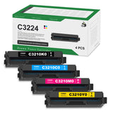 C3210K0 C3210C0 C3210M0 C3210Y0 Toner Cartridges(4-Pack, 1BK/1C/1M/1Y)
