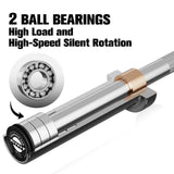 RitFit Barbell Weight Set - 4/6FT Olympic Barbell with Weight Plates (55-115LB Total) - Weightlifting Equipment for Squats, Curls, Deadlifts, Presses, Hip Thrusts 4FT Silver Bar with 35LB Plates