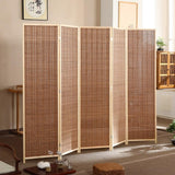 Japanese Folding Room Divider 5 Panel 2ft6ft Freestanding Wood for Home Office Hallway Entryway & Functal Divider